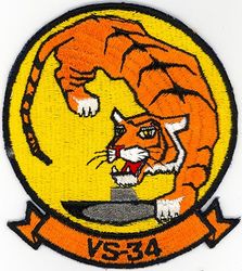 Air Anti-Submarine Squadron 34 (VS-34)
Established as Air Anti-Submarine Squadron THREE FOUR (VS-34) on 1 May 1960. Disestablished on 1 Oct 1968.

Grumman S2F-1/D/E, 1960-1968

Deployments:
6 Sep 1960-15 Dec 1960, USS Essex (CVS-9), CVSG-60, S2F-1, Mediterranean, Indian Ocean	
21 Oct 1962-14 Nov 1962, CVS-9 USS Essex, CVSG-60, S2F-2, Southern Atlantic, Caribbean	
1 Oct-23 Dec 1963, CVS-9 USS Essex, CVSG-60, S-2D, Mediterranean, Indian Ocean	
Jun-Aug 1964, CVS-9 USS Essex, CVSG-60, S-2D, Northern Atlantic
Jun-Sep 1965, CVS-9 USS Essex, CVSG-60, S-2D, 	Mediterranean
May 1966-1 Sep 1966, USS Randolph (CVS-15), CVSG-60, S-2D, Northern Europe
Feb 1968-Jun 1968, CVS-9 USS Essex, CVSG-60, S-2E, Mediterranean

