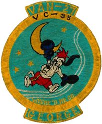 Composite Squadron 35 (VC-35) Detachment George VAN-27
Established as Composite Squadron THIRTY FIVE (VC-35) on 25 May 1950. Redesignated Attack Squadron (All Weather) THIRTY FIVE (VA(AW)-35) on 1 July 1956. Redesignated Attack Squadron ONE TWENTY TWO (VA-122) on 29 June 1959. Disestablished on 31 May 1991.

Deployment: 3 Mar 1954-11 Oct 1954, USS Boxer (CV-21), CVG-12, Douglas AD-4 Skyraider



