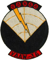 Attack Squadron (All Weather) 35 (VA(AW)-35) VAN-44
Established as Composite Squadron THIRTY FIVE (VC-35) on 25 May 1950. Redesignated Attack Squadron (All Weather) THIRTY FIVE (VA(AW)-35) on 1 July 1956. Redesignated Attack Squadron ONE TWENTY TWO (VA-122) on 29 June 1959. Disestablished on 31 May 1991.

Deployment: 16 Jul 1956-26 Jan 1957, USS Essex (CV-9), CVG-11, Douglas AD-5N Skyraider

