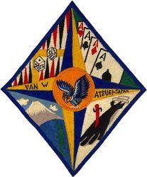 Composite Squadron 35 (VC-35) Detachment William (VAN-15)
Established as Composite Squadron THIRTY FIVE (VC-35) on 25 May 1950. Redesignated Attack Squadron (All Weather) THIRTY FIVE (VA(AW)-35) on 1 July 1956. Redesignated Attack Squadron ONE TWENTY TWO (VA-122) on 29 June 1959. Disestablished on 31 May 1991.

Douglas AD-4B/N Skyraider

On 16 Jun 1952, Essex (CV-9) departed for Korea. Embarked was ATF-2 and VC-35 detachment ITEM (#14) and Special detachment WILLIAM (#15) for transportation to Japan where it would become the only VC-35 shore based detachment. William would remain ashore for a year during which time it's aircraft inventory would include AD-4B 's and AD-4N's. Additional VC-35 personnel and aircraft were sent to WILLIAM where they remained in a ready training status, and pilots were rotated between ship and WILLIAM as each carrier commenced or completed a tour on the line. The advantage of this was that the pilots could be utilized in combat and their special weapons training proficiency could be simultaneously maintained. However only four carrier deployed teams were involved in the rotation with WILLIAM since there were more disadvantages than expected. Pilots returning to the carriers after being ashore required extensive briefings concerning changes in the combat area. Proficiency in carrier operations had to be regained at the beginning of each line period, and the unit morale could not be maintained as high with the continual shift of pilots. The detachment of nuclear trained delivery pilots remained throughout the war, and all personnel of team WILLIAM returned to NAS San Diego, CA in Sep 1953.


