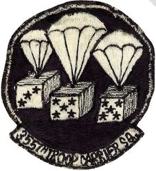 355th Troop Carrier Squadron, Medium
Constituted 355 Bombardment Squadron (Heavy) on 28 Jan 1942. Activated on 1 Jun 1942. Inactivated on 10 Apr 1944. Redesignated 355 Bombardment Squadron, Very Heavy on 27 Jun 1944. Activated on 7 Jul 1944. Inactivated on 15 Apr 1946. Redesignated 355th Troop Carrier Squadron (Medium) on 16 May 1949. Activated in the reserve on 27 Jun 1949. Redesignated 355th Troop Carrier Squadron (Heavy) on 28 Jan 1950. Ordered to active service on 1 Jun 1951. Inactivated on 8 Jun 1951. Redesignated 355th Troop Carrier Squadron (Medium) on 26 May 1952. Activated in the reserve on 14 Jun 1952. Ordered to active service on 28 Oct 1962. Relieved from active duty on 28 Nov 1962. Redesignated 355 Tactical Airlift Squadron on 1 Jul 1967. Inactivated on 1 Sep 1975. Reactivated on 1 April 1981. Inactivated on 1 July 1982.
