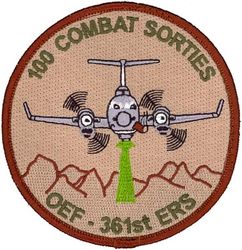 361st Expeditionary Reconnaissance Squadron Operation ENDURING FREEDON 100 Combat Sorties
Keywords: desert