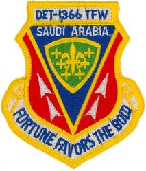 366th Tactical Fighter Wing Detachment 1
This patch was an error made without the "1". It was then written in pen.

