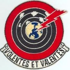 379th Bombardment Squadron, Medium
Constituted 379th Bombardment Squadron (Medium) on 28 Jan 1942. Activated on 15 Mar 1942. Inactivated on 12 Sep 1945. Redesignated 379th Bombardment Squadron (Light) on 11 Mar 1947. Activated in the reserve 10 Mar 1945. Inactivated on 27 Jun 1949. Redesignated 379th Bombardment Squadron (Medium) on 15 Mar 1952. Activated on 28 Mar 1952. Inactivated on 25 Mar 1965.

Insignia approved on 21 Jan 1958. 
Translation: VOLENTES ET VALENTES = Willing and Able


