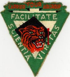 Carrier Air Group 4 (CVG-4)
Established as Battle Carrier Air Group FOUR (CVBG-4) on ? Redesignated Carrier Air Group FOUR (CVG-4) on 1 Sep 1948. Disestablished on 8 Jun 1950. Carrier Air Group FOUR (CVG-4) reestablished on 1 Sep 1950. Redesignated Readiness Carrier Air Group FOUR (RCVG-4) on 1 Apr 1958; Carrier Air Wing Reserve FOUR (RCVW-4) on 20 Dec 1963. Disestablished on 1 Jun 1970.
