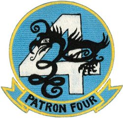 Patrol Squadron 4 (VP-4)
Established as Bombing Squadron ONE HUNDRED FORTY FOUR (VB-144) on 1 Jul 1943. Redesignated Patrol Bombing Squadron ONE HUNDRED FORTY FOUR (VPB-144) on 1 Oct 1944; Patrol Squadron ONE HUNDRED FORTY FOUR (VP-144) on 15 May 1946; Medium Patrol Squadron (Landplane) ONE HUNDRED FORTY FOUR (VP-ML-4) on 15 Nov 1946; Patrol Squadron FOUR (VP-4) on 1 Sep 1948, the second squadron to be assigned the VP-4 designation.

Lockheed SP-2H Neptune, 1948-1965
Lockheed P-3A Orion, 1965-1979
Lockheed P-3B MOD (Super Bee) Orion, 1979-1984
Lockheed P-3C Orion, 1984-1989
Lockheed P-3C UI Orion, 1989-1992
Lockheed P-3C UIIIR Orion, 1992-2016

Insignia (3rd) “Skinny Dragons” approved by CNO on 19 Oct 1964.

