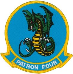 Patrol Squadron 4 (VP-4)
Established as Bombing Squadron ONE HUNDRED FORTY FOUR (VB-144) on 1 Jul 1943. Redesignated Patrol Bombing Squadron ONE HUNDRED FORTY FOUR (VPB-144) on 1 Oct 1944; Patrol Squadron ONE HUNDRED FORTY FOUR (VP-144) on 15 May 1946; Medium Patrol Squadron (Landplane) ONE HUNDRED FORTY FOUR (VP-ML-4) on 15 Nov 1946; Patrol Squadron FOUR (VP-4) on 1 Sep 1948, the second squadron to be assigned the VP-4 designation.

Lockheed P-3C UIIIR Orion, 1992-2016
Boeing P-8A Poseidon, 2016-.

Insignia (4th) “Skinny Dragons” design was altered slightly in honor of the squadron’s 50th anniversary and a more detailed insignia approved by CNO on 25 Mar 1993.


