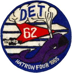 Heavy Attack Squadron 4 (VAH-4) Detachment 62 CVW-7 Western Pacific Cruise 1965
Established as USNR Patrol Squadron Nine Three One (VP-931) on 2 Sep 1950. Redesignated Heavy Attack Squadron Four (VAH-4) “Fourrunners” on 3 Jul 1956; VAQ-131 on 1 Nov 1968.

Douglas A3B/D-2, KA-3B, Skywarrior, 1956-1968

