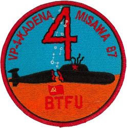 Patrol Squadron 1 (VP-1) Crew 4
VP-1 "Screaming Eagles"
1995- 
Established as VB-128 on 15 Feb 1943.
Redesignated VPB-128 on 1 Oct 1944; VP-128 on 15 May 1946; VP-ML-1 on 15 Nov 1946; VP-1 (5th VP-1) on 1
Sep 1948.
Lockheed P-3C UIIIR Orion
