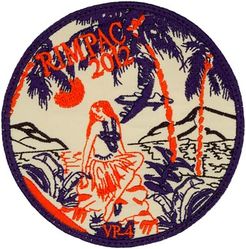 Patrol Squadron 4 (VP-4) Exercise RIMPAC 2012
Established as Bombing Squadron ONE HUNDRED FORTY FOUR (VB-144) on 1 Jul 1943. Redesignated Patrol Bombing Squadron ONE HUNDRED FORTY FOUR (VPB-144) on 1 Oct 1944; Patrol Squadron ONE HUNDRED FORTY FOUR (VP-144) on 15 May 1946; Medium Patrol Squadron (Landplane) ONE HUNDRED FORTY FOUR (VP-ML-4) on 15 Nov 1946; Patrol Squadron FOUR (VP-4) "Skinny Dragons" on 1 Sep 1948-.
