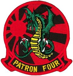 Patrol Squadron 4 (VP-4)
Established as Bombing Squadron ONE HUNDRED FORTY FOUR (VB-144) on 1 Jul 1943. Redesignated Patrol Bombing Squadron ONE HUNDRED FORTY FOUR (VPB-144) on 1 Oct 1944; Patrol Squadron ONE HUNDRED FORTY FOUR (VP-144) on 15 May 1946; Medium Patrol Squadron (Landplane) ONE HUNDRED FORTY FOUR (VP-ML-4) on 15 Nov 1946; Patrol Squadron FOUR (VP-4) on 1 Sep 1948, the second squadron to be assigned the VP-4 designation.

Lockheed P-3C UIIIR Orion, 1992-2016
Boeing P-8A Poseidon, 2016-.

Insignia (4th) “Skinny Dragons” design was altered slightly in honor of the squadron’s 50th anniversary and a more detailed insignia approved by CNO on 25 Mar 1993.

