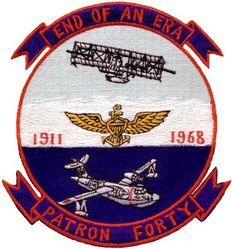Patrol Squadron 40 (VP-40) SP-5B Marlin Retirement
VP-40 "Fighting Marlins"
1968
Established as VP-40 (2d VP-40) on 20 Jan 1951-.
Martin SP-5B Marlin 
