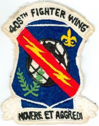 405th Fighter Wing 
Translation: MOVERE ET AGGREDI = Deploy and Attack
