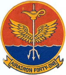 Air Anti-Submarine Squadron 41 (VS-41) 
Established as Air Anti-Submarine Squadron FORTY ONE (VS-41) on 30 Jun 1960. Redesignated Sea Control Squadron FORTY ONE (VS-41) on 1 Oct 1993. Disestablished on 30Sep 2006.

Grumman S-2 Tracker, 1960-1974
Lockheed S-3A Viking, 1974-2006

