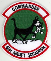 41st Airlift Squadron Commander
