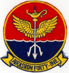 Air Anti-Submarine Squadron 41 (VS-41) 
Established as Air Anti-Submarine Squadron FORTY ONE (VS-41) on 30 Jun 1960. Redesignated Sea Control Squadron FORTY ONE (VS-41) on 1 Oct 1993. Disestablished on 30Sep 2006.

Grumman S-2 Tracker, 1960-1974
Lockheed S-3A Viking, 1974-2006

