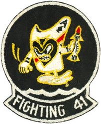 Fighter Squadron 41 (VF-41)
Established as Fighter Squadron SEVEN FIVE A (VF-75A) on 1 Jun 1945. Redesignated Fighter Squadron SEVEN FIVE (VF-75) on 1 Aug 1945; Fighter Squadron THREE B (VF-3B) on 15 Nov 1946; Fighter Squadron FOUR ONE (VF-41) on 1 Sep 1948. Disestablished on 8 Jun 1950. Reestablished on 1 Sep 1950. Redesignated Strike Fighter Squadron FOUR ONE (VFA-41) in Dec 2001-.

Vought F4U-4/5 Corsair, 1945-1953
McDonnell F2H-3 Banshee, 1953-1958
McDonnell F3H-2 Demon, 1958-1962
McDonnell Douglas F-4B/J/N Phantom II, 1962-1976
Grumman F-14-A Tomcat, 1976-2001


