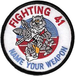 Fighter Squadron 41 (VF-41) F-14 Tomcat
Established as Fighter Squadron SEVEN FIVE A (VF-75A) on 1 Jun 1945. Redesignated Fighter Squadron SEVEN FIVE (VF-75) on 1 Aug 1945; Fighter Squadron THREE B (VF-3B) on 15 Nov 1946; Fighter Squadron FOUR ONE (VF-41) on 1 Sep 1948. Disestablished on 8 Jun 1950. Reestablished on 1 Sep 1950. Redesignated Strike Fighter Squadron FOUR ONE (VFA-41) in Dec 2001-.

Grumman F-14-A Tomcat, 1976-2001

