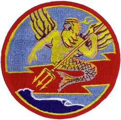 Patrol Squadron 42 (VP-42)
Established as Patrol Squadron TWENTY TWO (VP-22) on 7 Apr 1944. Redesignated Patrol Bombing Squadron TWENTY TWO (VPB-22) on 1 Oct 1944; Patrol Squadron TWENTY TWO (VP-22) on 15 May 1946; Medium Patrol Squadron (Seaplane) TWO (VP-MS-2) on 15 Nov 1946; Patrol Squadron FORTY TWO (VP-42) on 1 Sep 1948, the second squadron to be assigned the VP-42 designation. Disestablished on 26 Sep 1969.

Martin PBM-3D Mariner, 1944-1953
Martin P5M Marlin, 1953-1963
Lockheed SP-2E Neptune, 1963-1964
Lockheed SP-2H Neptune, 1964-1969

Insignia (2nd) “Poseidon” approved by CNO on 10 Jul 1953.

