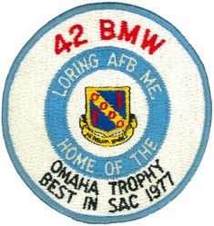 42d Bombardment Wing, Heavy Omaha Trophy 1977
Translation: AETHERA NOBIS = The Skies for Us
