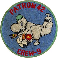 Patrol Squadron 42 (VP-42) Crew 9
Established as Patrol Squadron TWENTY TWO (VP-22) on 7 Apr 1944. Redesignated: Patrol Bombing Squadron TWENTY TWO (VPB-22) on 1 Oct 1944; Patrol Squadron TWENTY TWO (VP-22) on 15 May 1946; Medium Patrol Squadron (Seaplane) TWO (VP-MS-2) on 15 Nov 1946; Patrol Squadron FORTY TWO (VP-42) on 1 Sep 1948, the second squadron to be assigned the VP-42 designation. Disestablished on 26 Sep 1969.

Lockheed SP-2E/H Neptune

