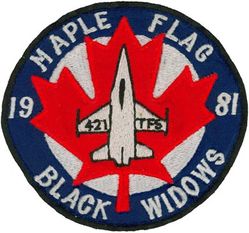 421st Tactical Fighter Squadron Exercise MAPLE FLAG 1981
