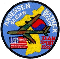43d Bombardment Wing and 320th Bombardment Wing Exercise TEAM SPIRIT 1989
