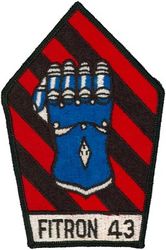 Fighter Squadron 43  (VF-43) 
Established as Fighter Squadron SEVEN FOUR A (VF-74A) on 1 May 1945. Redesignated Fighter Squadron SEVEN FOUR (VF-74) on 1 Aug 1945; Fighter Squadron ONE B (VF-1B) on 15 Nov 1946; Fighter Squadron TWO ONE (VF-21) on 1 Sep 1948; Attack Squadron FOUR THREE (VA-43) “Mach Busters” on 1 Jul 1959;  Fighter Squadron FOUR THREE (VF-43) on 1 Jul 1973. Disestablished on 1 Jul 1994.

Douglas A4D-1/2/2N/A-4A/C/E/F/TA-4J Skyhawk.
Northrop Corp. T-38 Talon
Northrop Corp. F-5E Tiger II
IAI (Israeli) F-21 Kfir.
General Dynamics F-16N Viper

