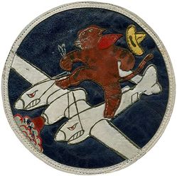 449th Fighter Squadron 
Constituted 449th Fighter Squadron on 2 Aug 1943. Activated on 26 Aug 1943, Inactivated on 25 Dec 1945. 

Insignia Indian made painted multi piece leather.

Stations. Kunming, China, 26 Aug 1943; Lingling, China, 26 Aug 1943 (detachments operated from Hengyang and Kweilin, China, Sep 1943); Suichwan, China, Feb 1944; Kweilin, China, Jun 1944; Chengkung, China, 16 Jul 1944 (detachment operated from Yunnani, China, c. 23 Jul 1944-Mar 1945; Mengtsz, China, Mar 1945; Posek, China, 12 Apr-May 1945); Mengtsz, China, c. 13 Jul 1945; India, Sept-Nov 1945; Ft Lewis, Wash, 19-25 Dec 1945.

