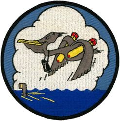 Patrol Squadron 45 (VP-45)
Established as Patrol Squadron TWO HUNDRED FIVE (VP-205) on 1 Nov 1942. Redesignated Patrol Bombing Squadron TWO HUNDRED FIVE (VPB-205) on 1 Oct 1944; Patrol Squadron TWO HUNDRED FIVE (VP-205) on 15 May 1946; Medium Patrol Squadron (Seaplane) FIVE (VP-MS-5) on 15 Nov 1946; Patrol Squadron FORTY-FIVE (VP-45) on 1 Sep 1948, the third squadron to be assigned the VP-45 designation.

Martin PBM-5 Mariner, 1942-1943
Martin PBM-3S Mariner, 1943-1944
Martin PBM-5 Mariner, 1944-1954
Martin P5M-1 Marlin, 1954-1956
Martin P5M-2 Marlin, 1956-1962
Lockheed SP-5B Marlin, 1962-1963
Lockheed P-3A Orion, 1963-1972
Lockheed P-3C Orion, 1972-1988
Lockheed P-3C UIII Orion, 1988-1993
Lockheed P-3C UIIIR Orion, 1993-2014
Boeing P-8 Poseidon, 2014-.

Insignia (2nd) “Pelicans” submitted to CNO for approval on 4 Feb 1949, but for some undetermined reason was not approved until 1 Dec 1955.
 

