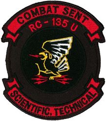 55th Wing Combat Sent RC-135U 
This patch is attributed to the wing because it is common to three of its squadrons:  38th, 45th, and 343d Reconnaissance Squadrons (although the Ravens--electronic warfare officers--are all assigned to the 343 RS).  -GWO
