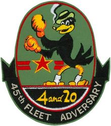 Fighter Squadron 45 (VF-4F)
VF-45 "Black Birds"
7 Feb 1985-31 Mar 1996
Douglas A-4E; TA-4J Skyhawk.
General Dynamics F-16N Viper
