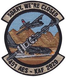 451st Air Expeditionary Squadron Operation Enduring Freedom 2020
