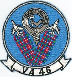 Attack Squadron 46 (VA-46)
Established as Attack Squadron FORTY SIX (VA-46) "Fighting Clansmen" on 24 May 1955. Disestablished on 30 Jun 1991. The first squadron to be assigned the VA-46 designation.

Douglas A-4B Skyhawk, 1967-1968
Vought A-7B/E Corsair II, 1968-1991
