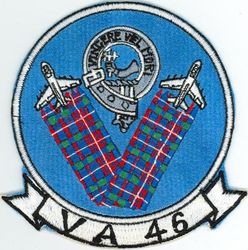 Attack Squadron 46 (VA-46)
Established as Attack Squadron FORTY SIX (VA-46) "Fighting Clansmen" on 24 May 1955. Disestablished on 30 Jun 1991. The first squadron to be assigned the VA-46 designation.

Douglas A-4B Skyhawk, 1967-1968
Vought A-7B/E Corsair II, 1968-1991

