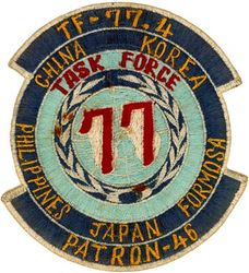 Patrol Squadron 46 (VP-46) Task Force 77.4
Established as Patrol Squadron FIVE-S (VP-5S) on 1 Jul 1931. Redesignated Patrol Squadron FIVE-F (VP-5F) on 1 Apr 1933.  Redesignated Patrol Squadron FIVE (VP-5) on 1 Octr 1937. Redesignated Patrol Squadron THIRTY-THREE (VP 33) on 1 Jul 1939. Redesignated Patrol Squadron THIRTY-TWO (VP-32) on 1 Oct 1941. Redesignated Patrol Bombing Squadron THIRTY TWO (VPB-32) on 1 Oct 1944. Redesignated Patrol Squadron THIRTY-TWO (VP-32) on 15 May 1946. Redesignated Medium Patrol Squadron (Seaplane) SIX (VP-MS-6) on 15 Nov 1946. Redesignated Patrol Squadron FORTY-SIX (VP-46) "Grey Knights" on 1 Sep 1948-.

Martin PBM-5S2 Mariner


