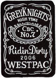 Patrol Squadron 46 (VP-46) Combat Aircrew 7 WESTPAC 2006
Established as Patrol Squadron FIVE-S (VP-5S) on 1 Jul 1931. Redesignated Patrol Squadron FIVE-F (VP-5F) on 1 Apr 1933.  Redesignated Patrol Squadron FIVE (VP-5) on 1 Octr 1937. Redesignated Patrol Squadron THIRTY-THREE (VP 33) on 1 Jul 1939. Redesignated Patrol Squadron THIRTY-TWO (VP-32) on 1 Oct 1941. Redesignated Patrol Bombing Squadron THIRTY TWO (VPB-32) on 1 Oct 1944. Redesignated Patrol Squadron THIRTY-TWO (VP-32) on 15 May 1946. Redesignated Medium Patrol Squadron (Seaplane) SIX (VP-MS-6) on 15 Nov 1946. Redesignated Patrol Squadron FORTY-SIX (VP-46) "Grey Knights" on 1 Sep 1948-.

Lockheed P-3C UIIIR Orion

