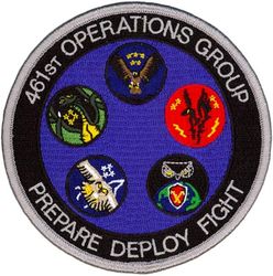 461st Operations Group Gaggle
Gaggle consists of from top: 461st Operations Support Squadron; 16th Airborne Command and Control; 330th Combat Training Squadron;
12th Airborne Command and Control.
