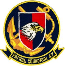Patrol Squadron 47 (VP-47)
VP-47 "Golden Swordsmen"
1964- (2d insignia)
Established as VP-27 on 1 Jun 1944; VPB-27 on 1 Oct 1944; VP-27 on 15 May 1946; VP-MS-7 on 15 Nov 1946; VP-47 on 1 Sep 1948-.
Lockheed P-3A/B/C Orion
