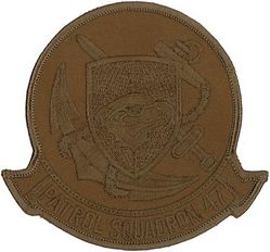 Patrol Squadron 47 (VP-47)
VP-47 "Golden Swordsmen"
1964- (2d insignia)
Established as VP-27 on 1 Jun 1944; VPB-27 on 1 Oct 1944; VP-27 on 15 May 1946; VP-MS-7 on 15 Nov 1946; VP-47 on 1 Sep 1948-.
Lockheed P-3C UIII Orion

