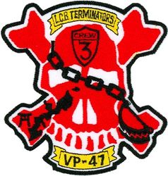 Patrol Squadron 47 (VP-47)
VP-47 "Golden Swordsmen"
1990s
Established as VP-27 on 1 Jun 1944; VPB-27 on 1 Oct 1944; VP-27 on 15 May 1946; VP-MS-7 on 15 Nov 1946; VP-47 on 1 Sep 1948-.
Lockheed P-3C UIII Orion
