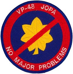 Patrol Squadron 48 (VP-48) Junior Officer Protection Association Morale
VP-48 "Boomers"
2000s
Established as VP-905 in May 1946; VP-HL-51 on 15 Nov 1946; VP-731 in Feb 1950; VP-48 on 4 Feb 1953-23 May 1991.
Lockheed P-3C Orion

