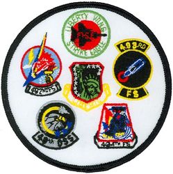 48th Fighter Wing Gaggle
Gaggle: F-15E, 493d Fighter Squadron, 494th Fighter Squadron, 48th Operations Support Squadron, 492d Fighter Squadron & 48th Fighter Wing.
 

