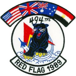494th Tactical Fighter Squadron Exercise RED FLAG 1989
