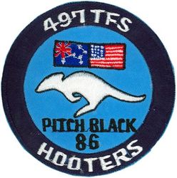 497th Tactical Fighter Squadron Exercise PITCH BLACK 1986
