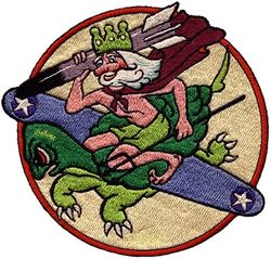 Patrol Squadron 4 (VP-4)
Established as Bombing Squadron ONE HUNDRED FORTY FOUR (VB-144) on 1 Jul 1943. Redesignated Patrol Bombing Squadron ONE HUNDRED FORTY FOUR (VPB-144) on 1 Oct 1944; Patrol Squadron ONE HUNDRED FORTY FOUR (VP-144) on 15 May 1946; Medium Patrol Squadron (Landplane) ONE HUNDRED FORTY FOUR (VP-ML-4) on 15 Nov 1946; Patrol Squadron FOUR (VP-4) on 1 Sep 1948, the second squadron to be assigned the VP-4 designation.

Lockheed P2V-2/5/5F/7/SP-2H Neptune, 1948-1965

Insignia (2nd) “King Neptune” approved by CNO on 29 Nov 1948.
