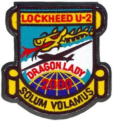 5th Reconnaissance Squadron U-2 2000 Flight Hours
Organized as 5 Aero Squadron on 5 May 1917. Redesignated as Squadron A, Souther Field, GA, on 15 Jul 1918. Demobilized on 11 Nov 1918. Reconstituted, and consolidated (1924) with 5 Aero Squadron, which was organized on 24 Oct 1919.  Redesignated as: 5 Squadron (Observation) on 14 Mar 1921; 5 Observation Squadron on 25 Jan 1923; 5 Bombardment Squadron on 1 Mar 1935; 5 Bombardment Squadron (Medium) on 6 Dec 1939; 5 Bombardment Squadron (Heavy) on 20 Nov 1940; 5 Bombardment Squadron, Very Heavy, on 28 Mar 1944.  Inactivated on 20 Oct 1948.  Redesignated as 5 Strategic Reconnaissance Squadron, Photographic, and activated, on 1 May 1949.  Redesignated as: 5 Bombardment Squadron, Heavy, on 1 Apr 1950; 5 Bombardment Squadron, Medium, on 2 Oct 1950.   Discontinued, and inactivated, on 25 Jun 1966.  Redesignated as 5 Strategic Reconnaissance Training Squadron on 12 Feb 1986. Activated on 1 Jul 1986.  Inactivated on 30 Jun 1990.  Redesignated as 5 Reconnaissance Squadron on 21 Sep 1994. Activated on 1 Oct 1994.
