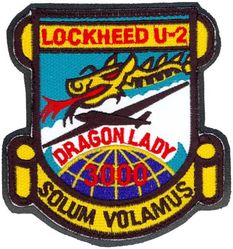 5th Reconnaissance Squadron U-2 3000 Flight Hours
Organized as 5 Aero Squadron on 5 May 1917. Redesignated as Squadron A, Souther Field, GA, on 15 Jul 1918. Demobilized on 11 Nov 1918. Reconstituted, and consolidated (1924) with 5 Aero Squadron, which was organized on 24 Oct 1919.  Redesignated as: 5 Squadron (Observation) on 14 Mar 1921; 5 Observation Squadron on 25 Jan 1923; 5 Bombardment Squadron on 1 Mar 1935; 5 Bombardment Squadron (Medium) on 6 Dec 1939; 5 Bombardment Squadron (Heavy) on 20 Nov 1940; 5 Bombardment Squadron, Very Heavy, on 28 Mar 1944.  Inactivated on 20 Oct 1948.  Redesignated as 5 Strategic Reconnaissance Squadron, Photographic, and activated, on 1 May 1949.  Redesignated as: 5 Bombardment Squadron, Heavy, on 1 Apr 1950; 5 Bombardment Squadron, Medium, on 2 Oct 1950.   Discontinued, and inactivated, on 25 Jun 1966.  Redesignated as 5 Strategic Reconnaissance Training Squadron on 12 Feb 1986. Activated on 1 Jul 1986.  Inactivated on 30 Jun 1990.  Redesignated as 5 Reconnaissance Squadron on 21 Sep 1994. Activated on 1 Oct 1994.
