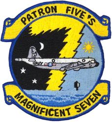 Patrol Squadron 5 (VP-5) Crew 7
Established as Patrol Squadron SEVENTEEN-F (VP-17F) on 2 Jan 1937. Redesignated Patrol Squadron SEVENTEEN (VP-17) on 1 Oct 1937; Patrol Squadron FORTY TWO (VP-42) on 1 Jul 1939; Bombing Squadron ONE HUNDRED THIRTY FIVE (VB-135) on 15 Feb 1943; Patrol Bombing Squadron ONE HUNDRED THIRTY FIVE (VPB-135) on 1 Oct 1944; Patrol Squadron ONE HUNDRED THIRTY FIVE (VP-135) on 15 May 1946; Medium Patrol Squadron (Landplane) FIVE (VP-ML-5) on 15 Nov 1946; Patrol Squadron FIVE (VP-5) on 1 Sep 1948, the second squadron to be assigned the VP-5 designation.

Lockheed P-3C UIIIR Orion

