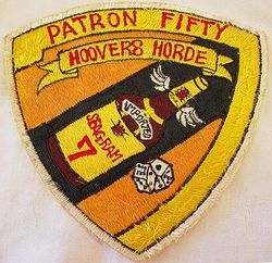 Patrol Squadron 50 (VP-50) Crew 7
Established as Patrol Squadron NINE HUNDRED SEVENTEEN (VP-917) on 18 Jul 1946. Redesignated Medium Patrol Squadron (Landplane) SIXTY SEVEN (VP-ML-67) on 15 Nov 1946; Patrol Squadron EIGHT HUNDRED NINETY TWO (VP-892) in Feb 1950; Patrol Squadron FIFTY (VP-50) "Blue Dragons" on 4 Feb 1953. Disestablished on 30 Jun 1992.

Martin PBM-5S/S2 Mariner

